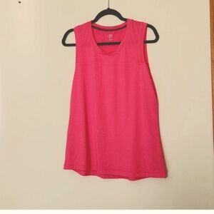 𝅺Athletic WORKS Sleeveless Shirt, Size Large (12-14), Never Worn, Hot Pink